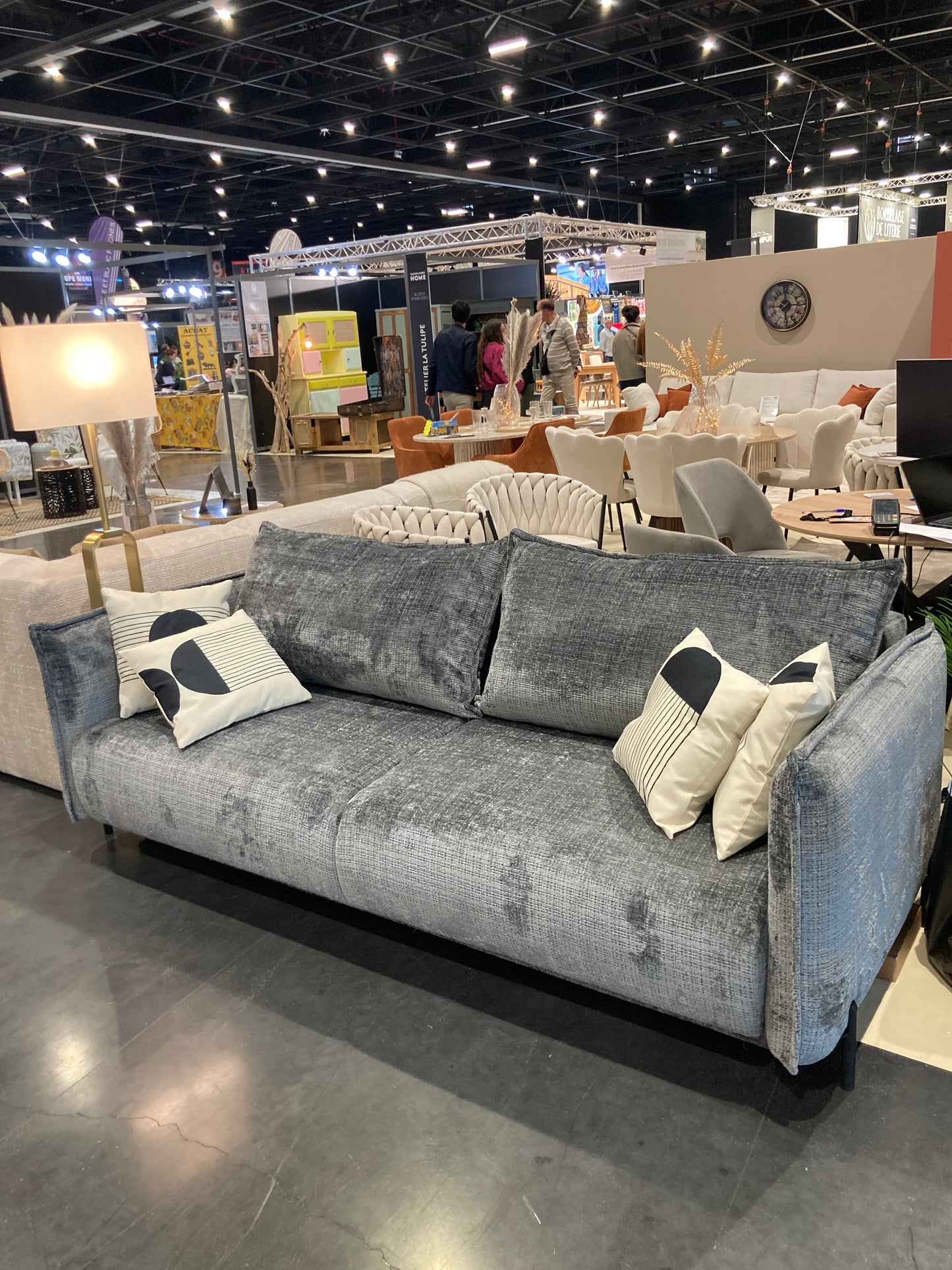 Canapé Convertible Amalfi Marbella Gris Anthracite