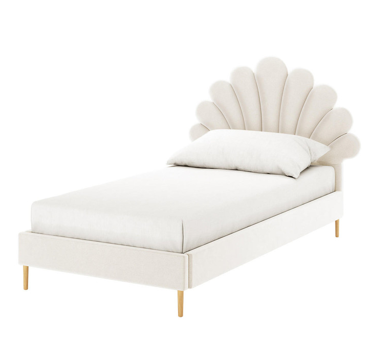 Lit Simple Coquillage Ecru