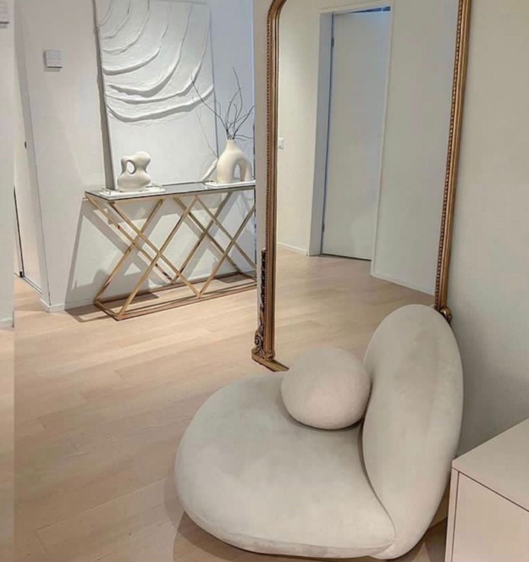 Console Triangle Or verre trempé