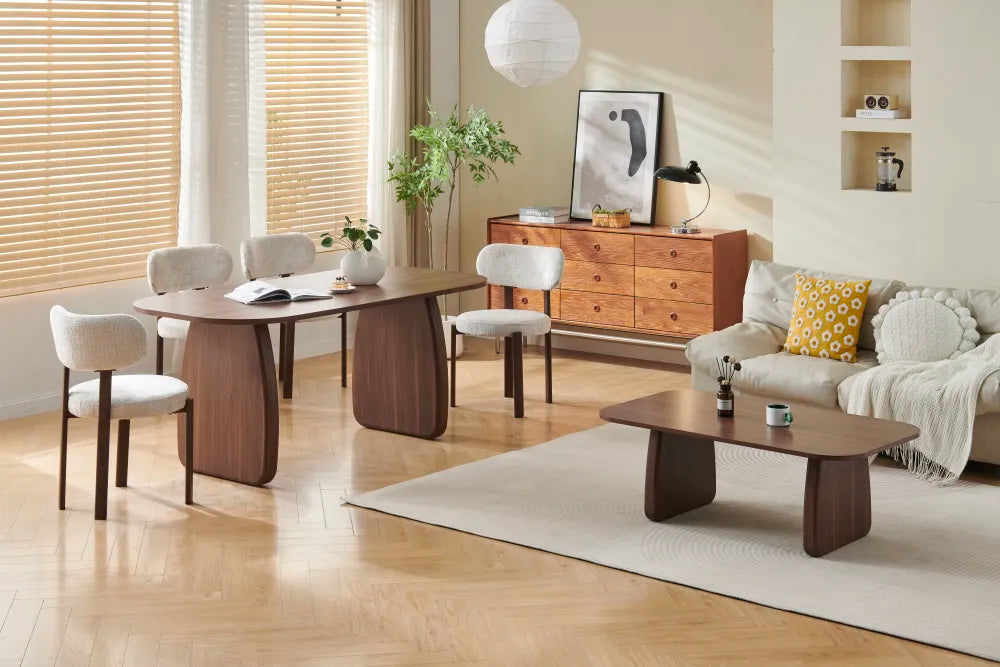 Table à manger Helen bois noyer 160cm