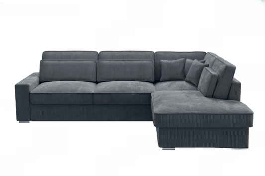 Canapé d'angle Lexus Velours Côtelé Gris