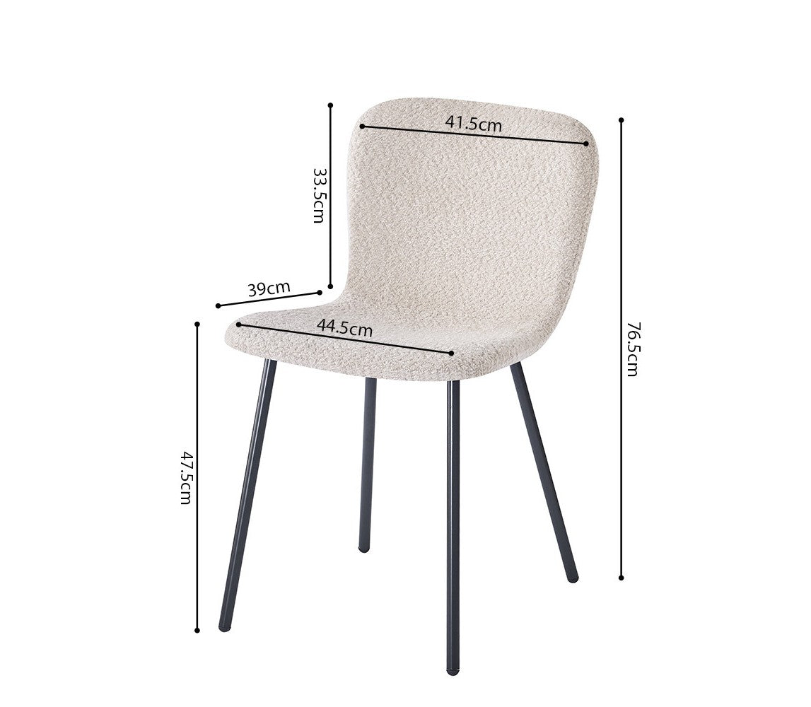 Chaise Susan Bouclé Sable