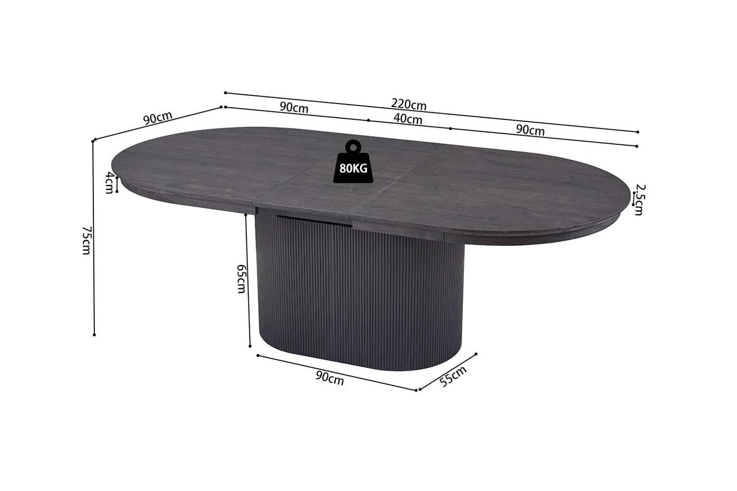 Table extensible Lagos