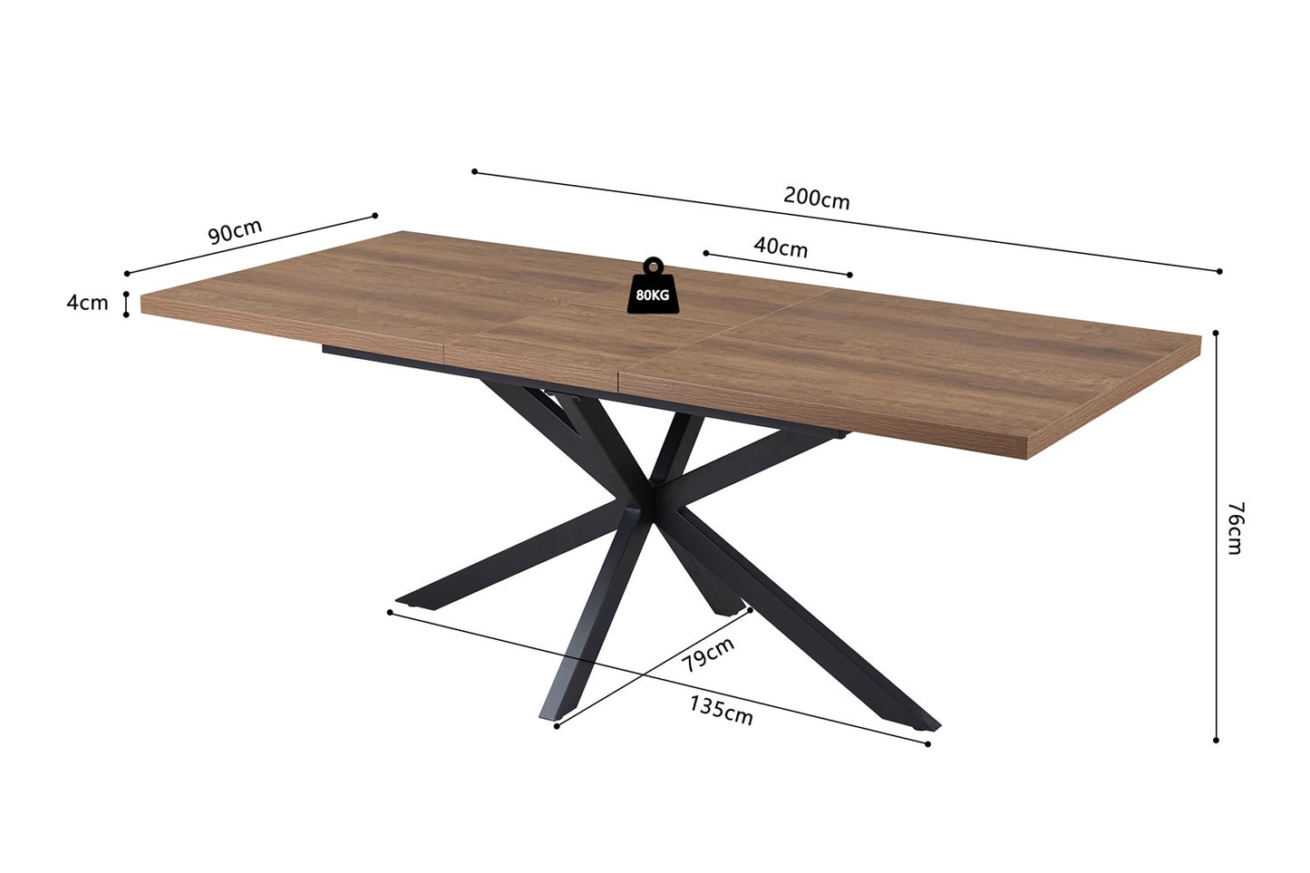 Table à manger extensible Kos