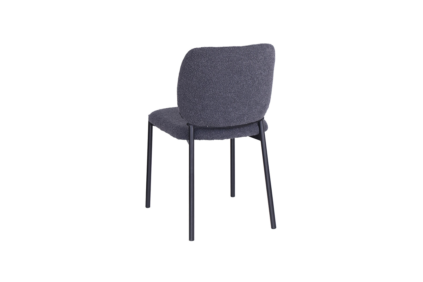 Chaise Sofia Structure en Métal Noir Tissu
