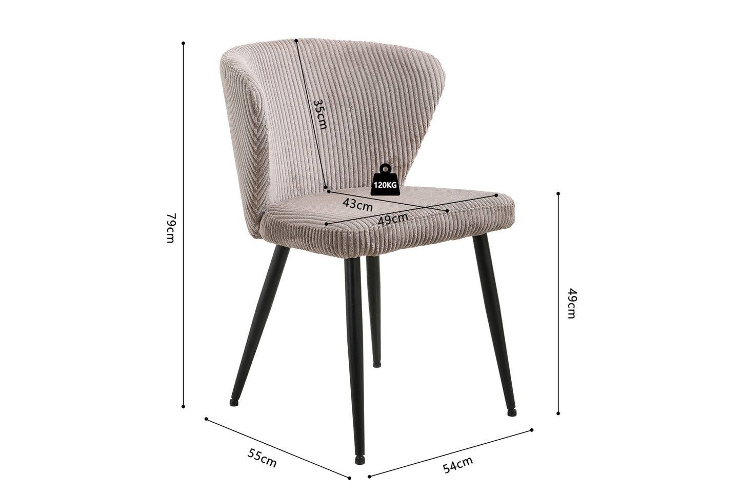 Chaise Tornado 38 Sable