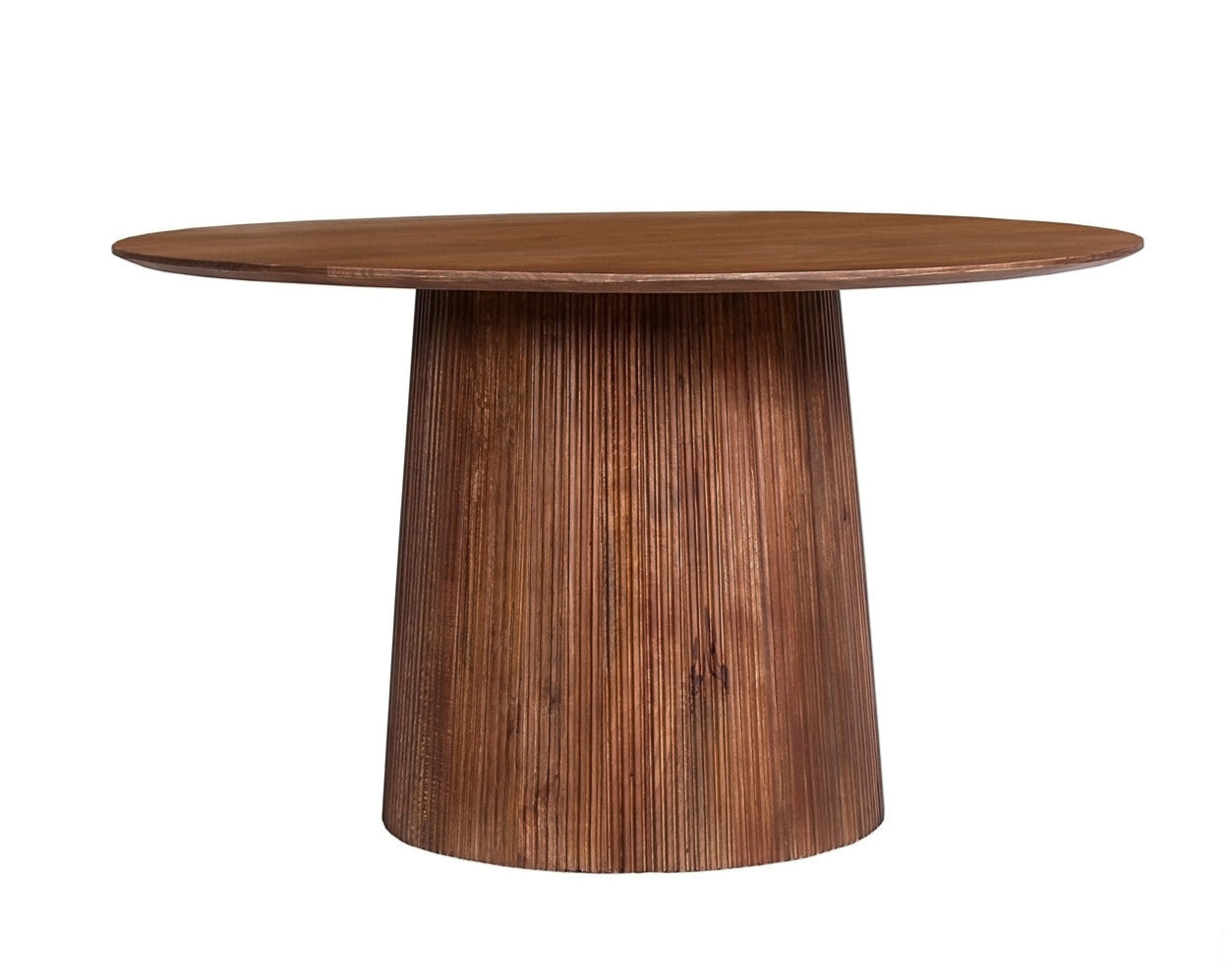 Table à manger en bois de manguier – Collection Vallsta Ronde – 130 x 130 cm