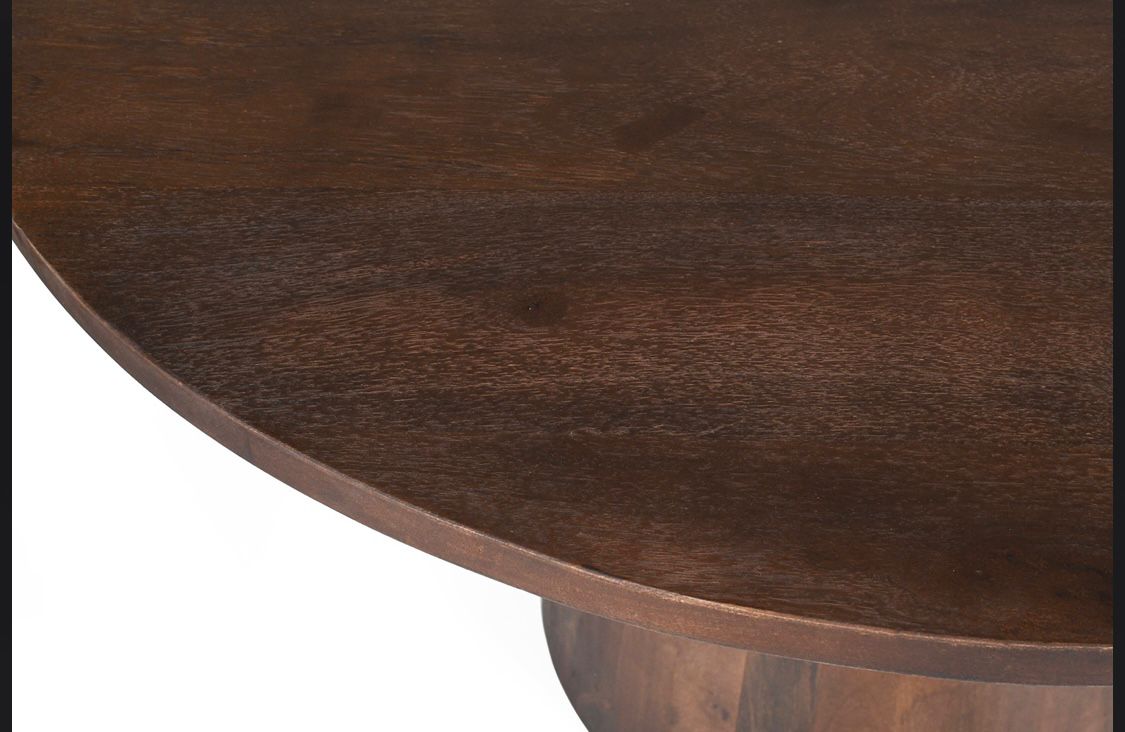 Table à manger Tommy Ronde en bois de manguier 130cm