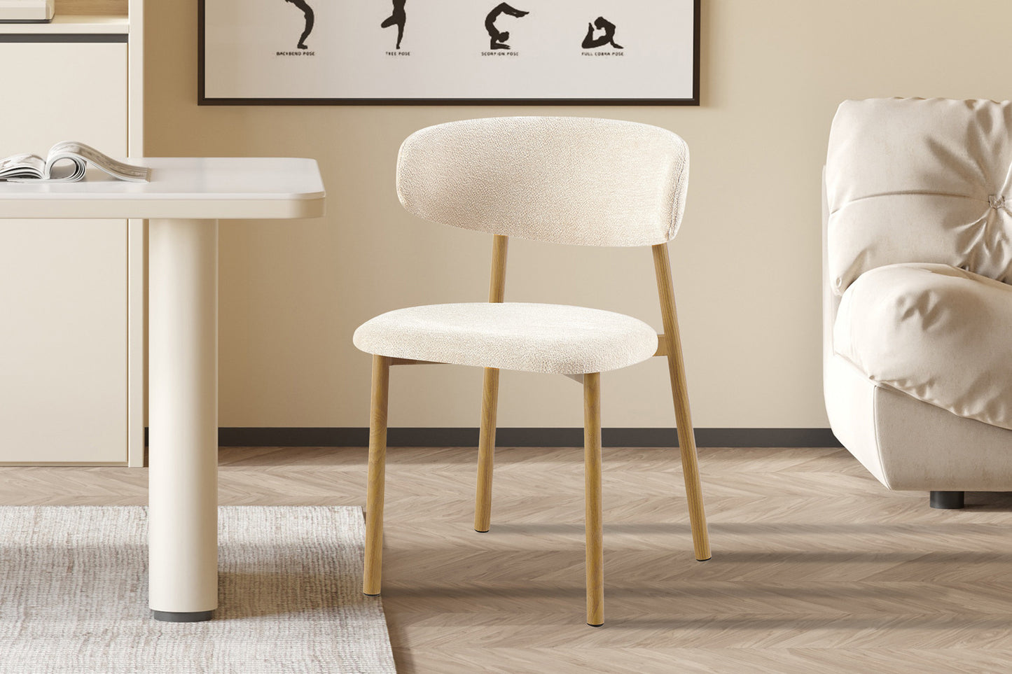 Chaise Savast – Structure effet Bois | ARBA Home