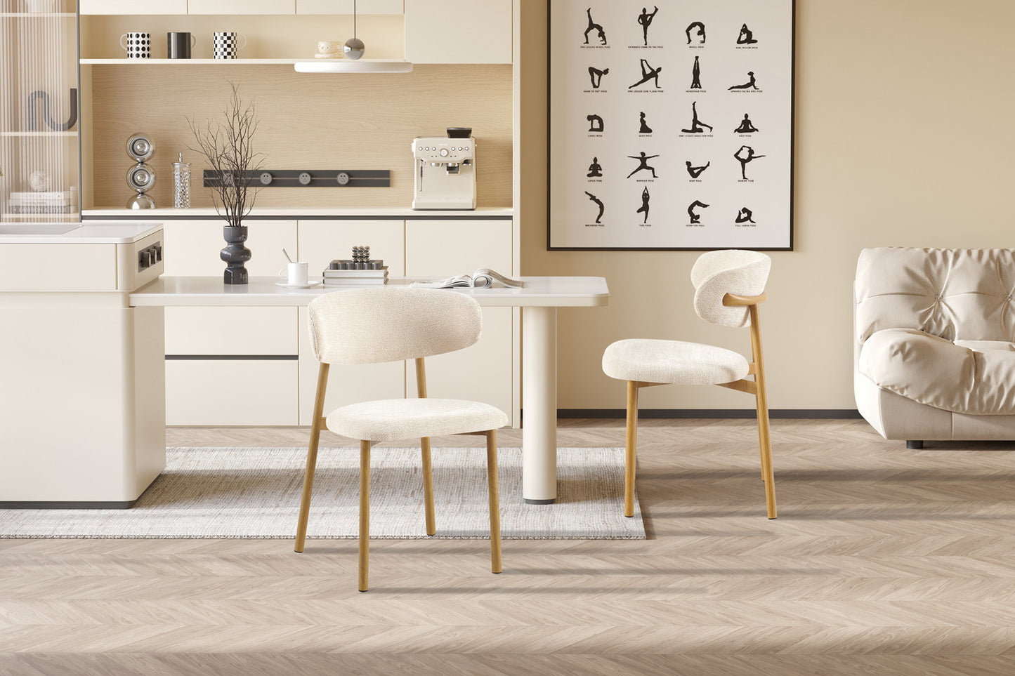 Chaise Savast – Structure effet Bois | ARBA Home