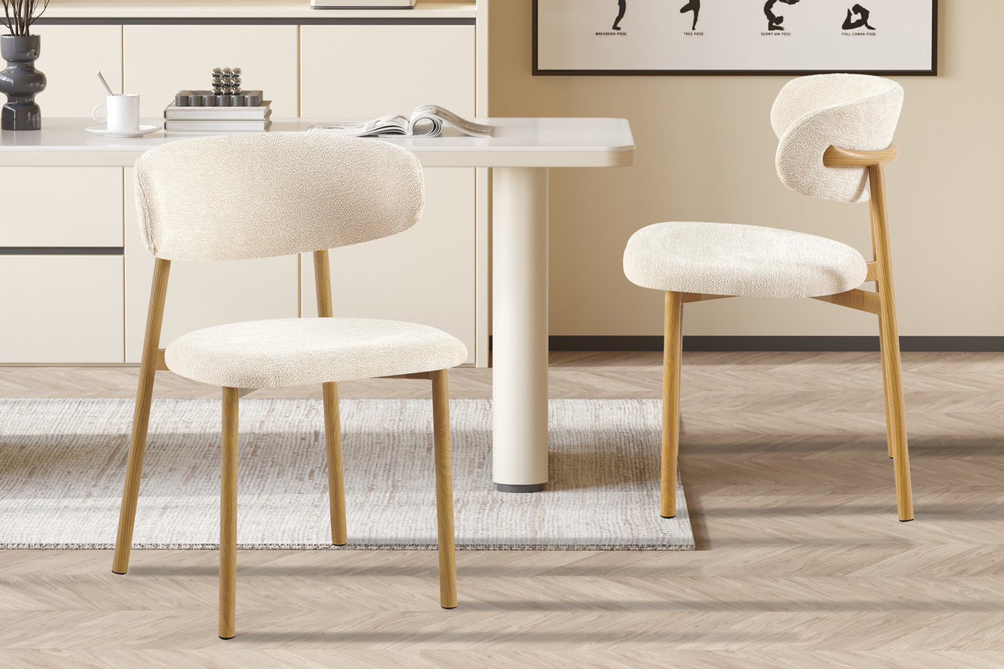 Chaise Savast – Structure effet Bois | ARBA Home