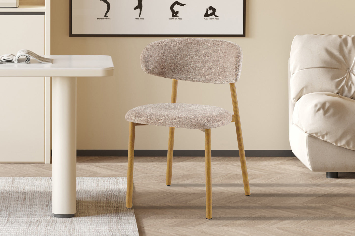 Chaise Savast – Structure effet Bois | ARBA Home