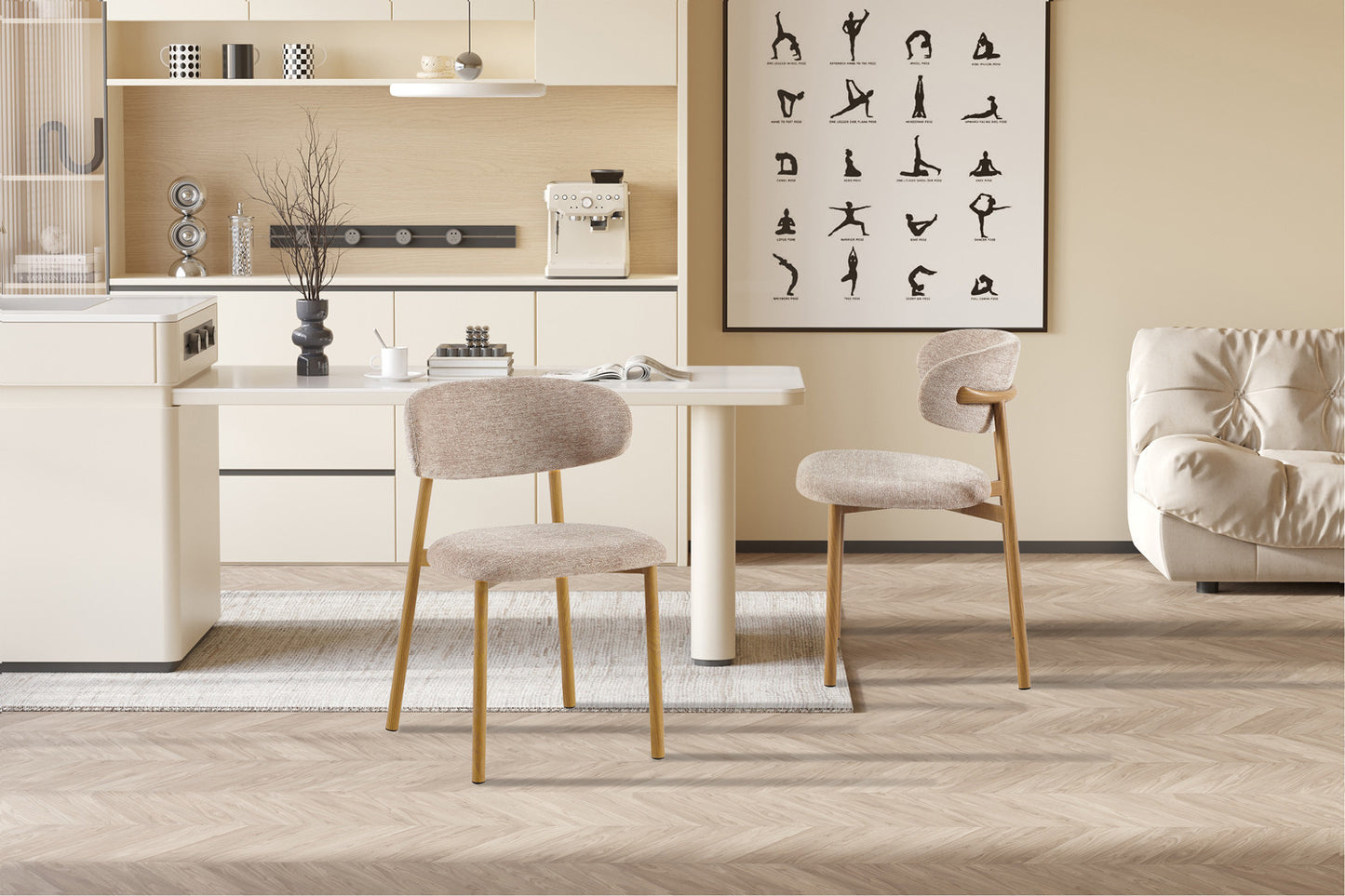 Chaise Savast – Structure effet Bois | ARBA Home
