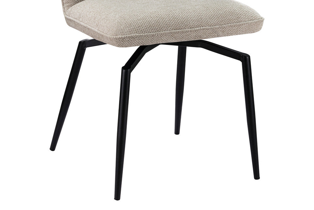 Chaise Strad – Pied Pivotant brun foncé | ARBA Home
