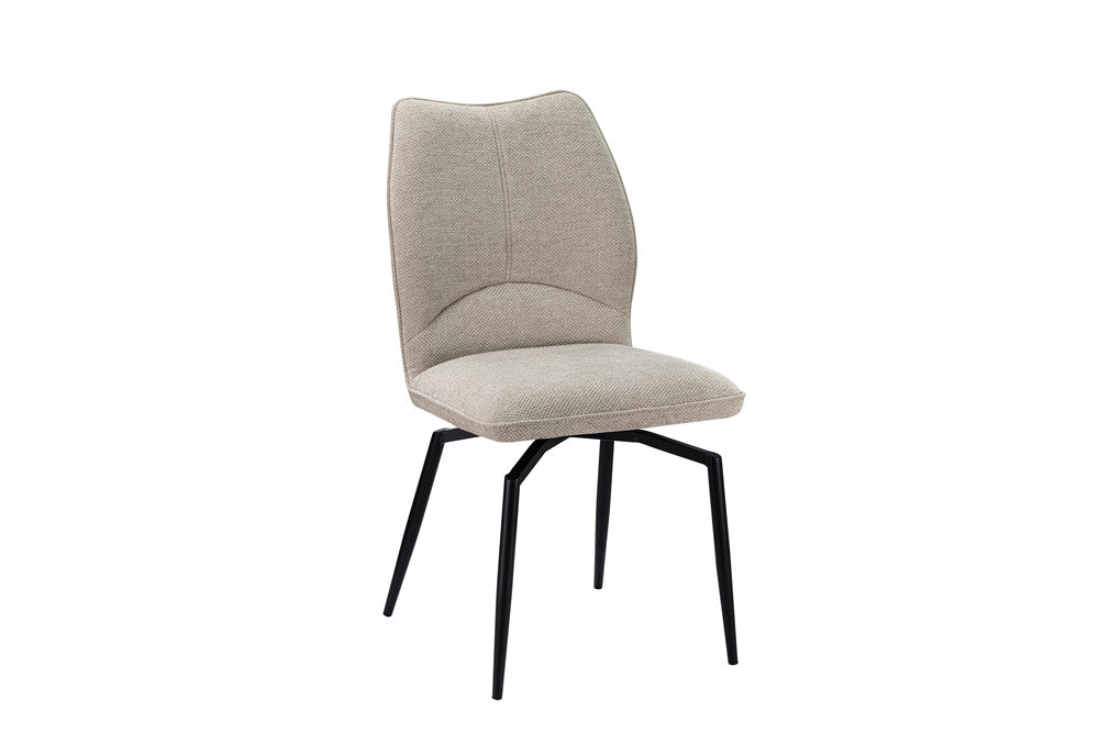 Chaise Strad – Pied Pivotant brun foncé | ARBA Home