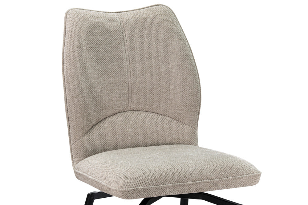 Chaise Strad – Pied Pivotant brun foncé | ARBA Home