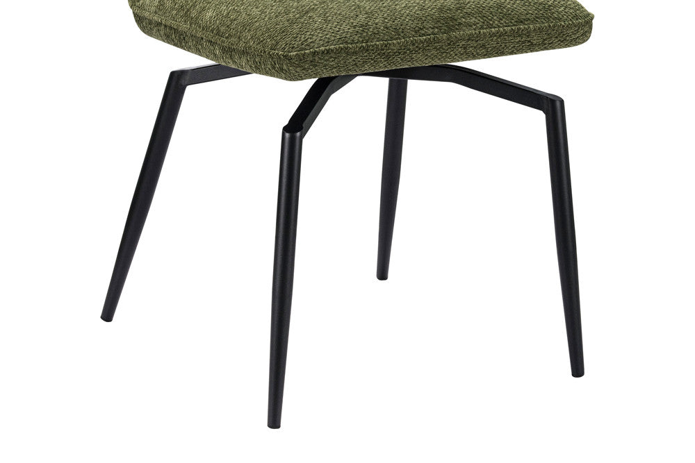 Chaise Strad – Pied Pivotant brun foncé | ARBA Home
