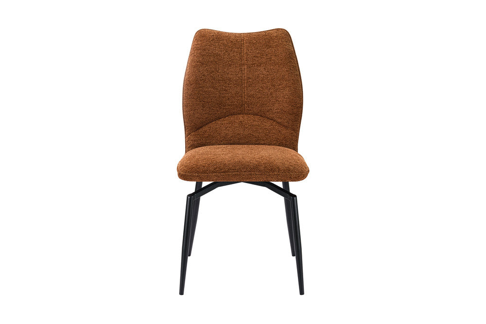 Chaise Strad – Pied Pivotant brun foncé | ARBA Home