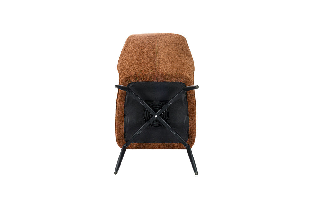 Chaise Strad – Pied Pivotant brun foncé | ARBA Home