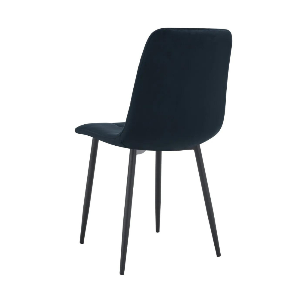 Chaise Elisa Noir velours Noir