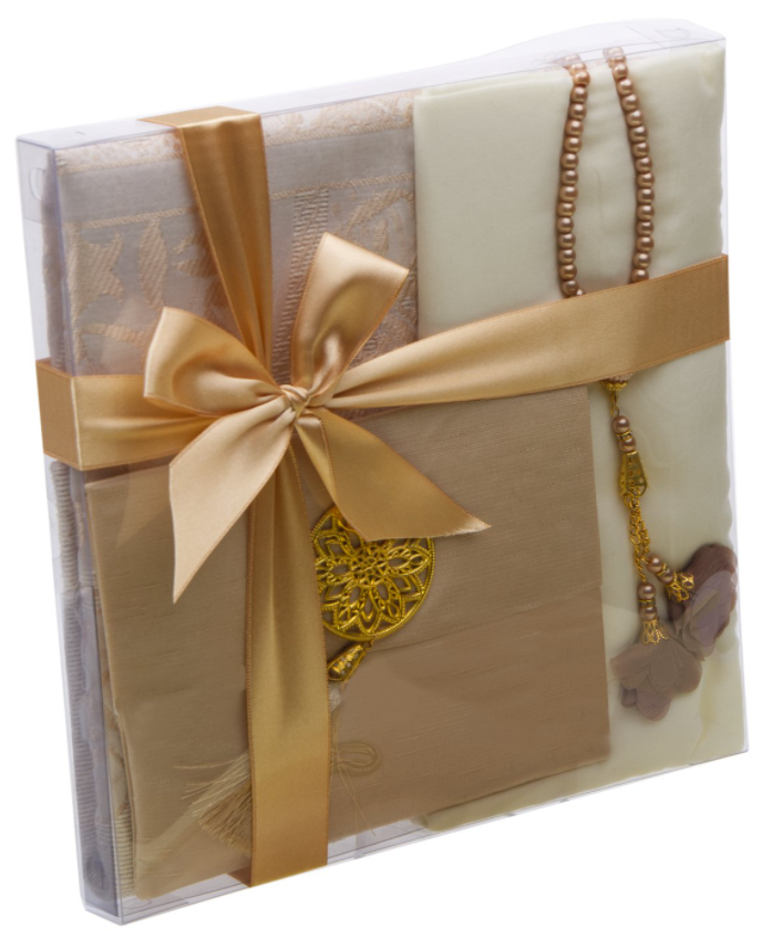 Coffrets Coran idéal à offrir dans des occasions comme le Ramadan. Coffret composé du saint Coran, de tapis de prière ( sejadda ), de foulard ( hijab ), et de Tasbih ( chapelet ). Religion Islam. Couleurs disponibles : blanc, rose, bleu, rouge, vert, noir... Livraison express à prix réduit.