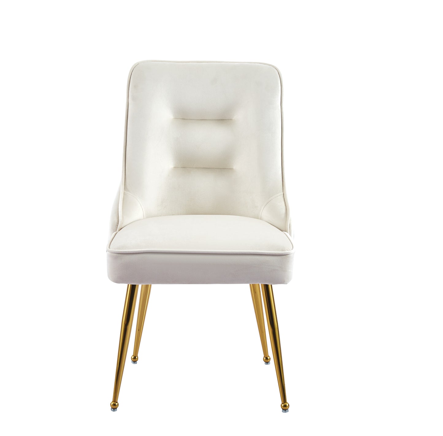 Chaise Zip Or velours beige