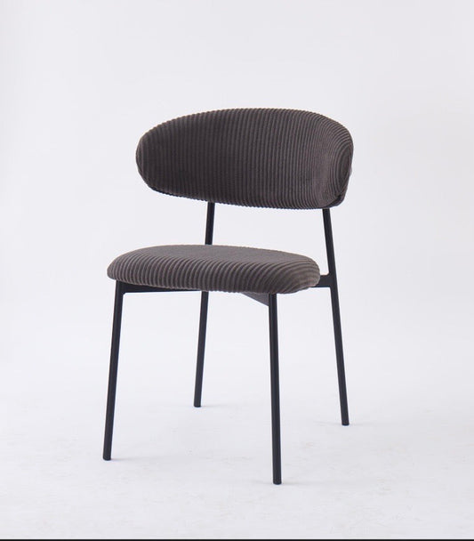 Chaise Lulu - Structure Metal Noir, Style Varna