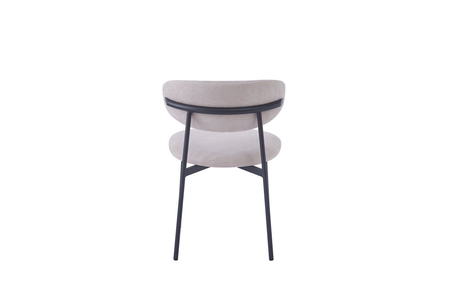 Chaise Lulu - Structure Metal Noir, Style Varna