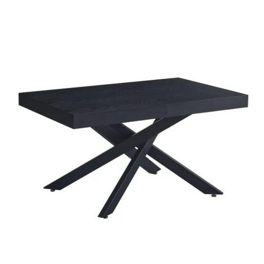 Table à Manger en Chêne Noir Extensible Balni