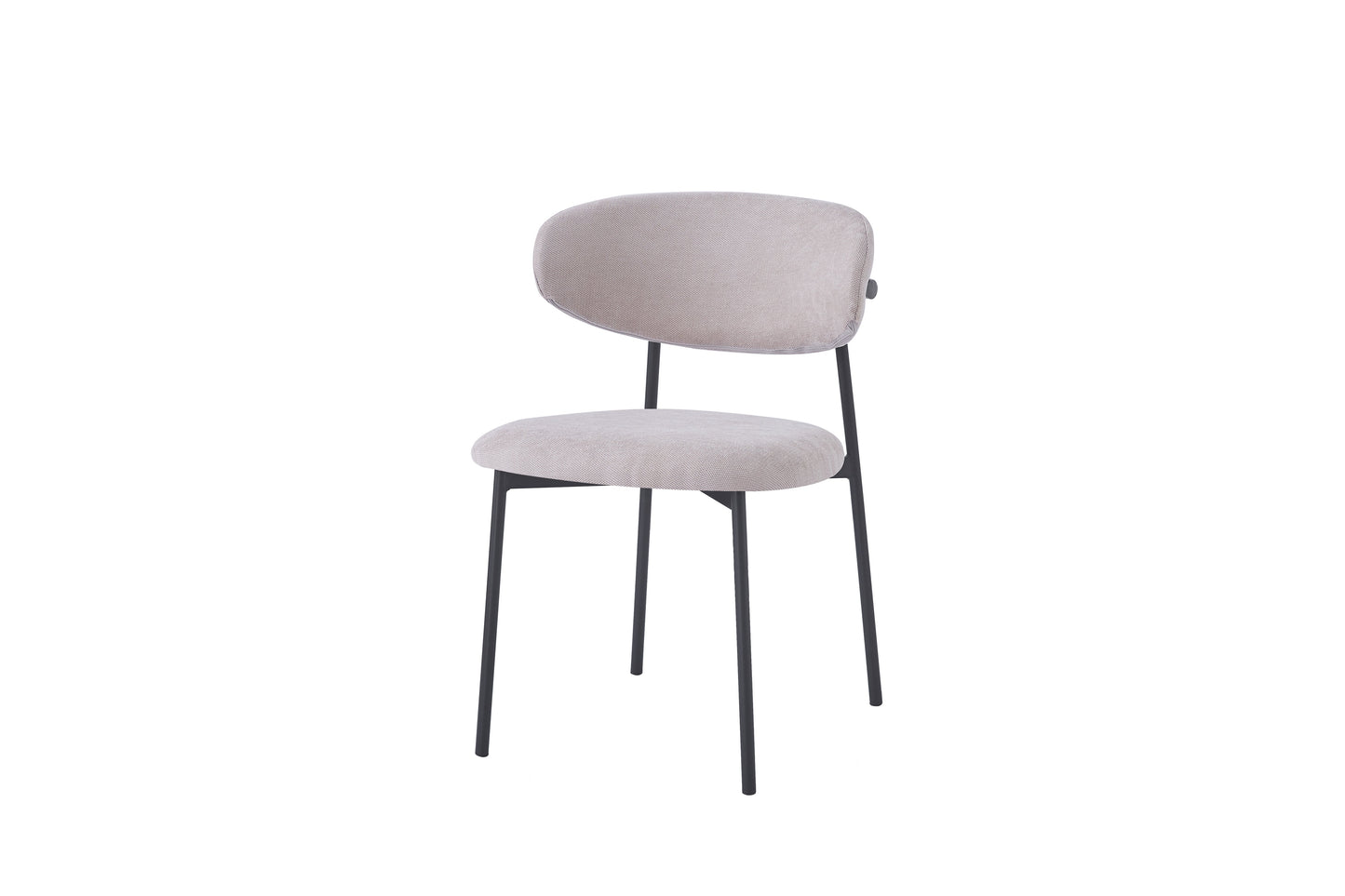 Chaise Lulu - Structure Metal Noir, Style Varna