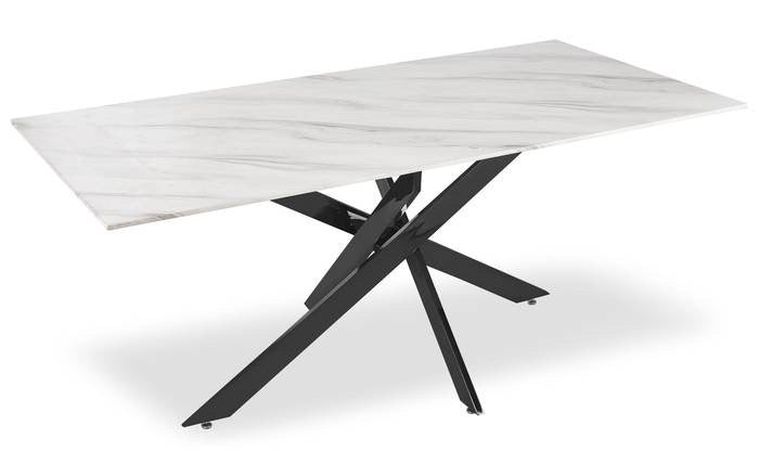 Table à manger Olivia pied noir 150cm