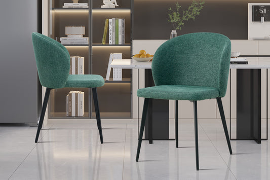 Chaise Toledo tissu Vert