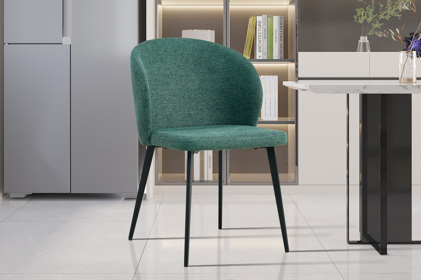 Chaise Toledo tissu Vert
