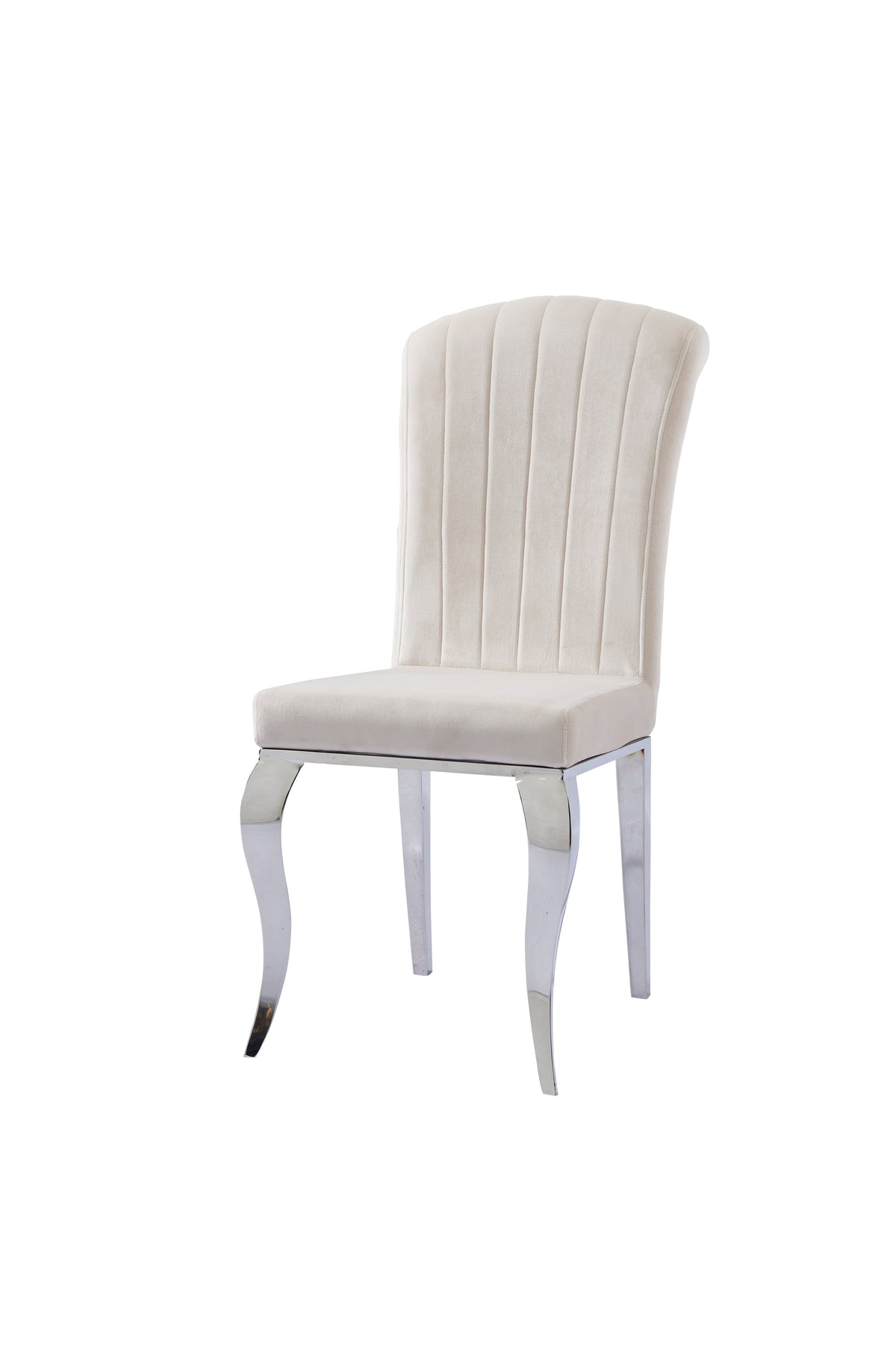 Chaise Nino velours noir pied doré