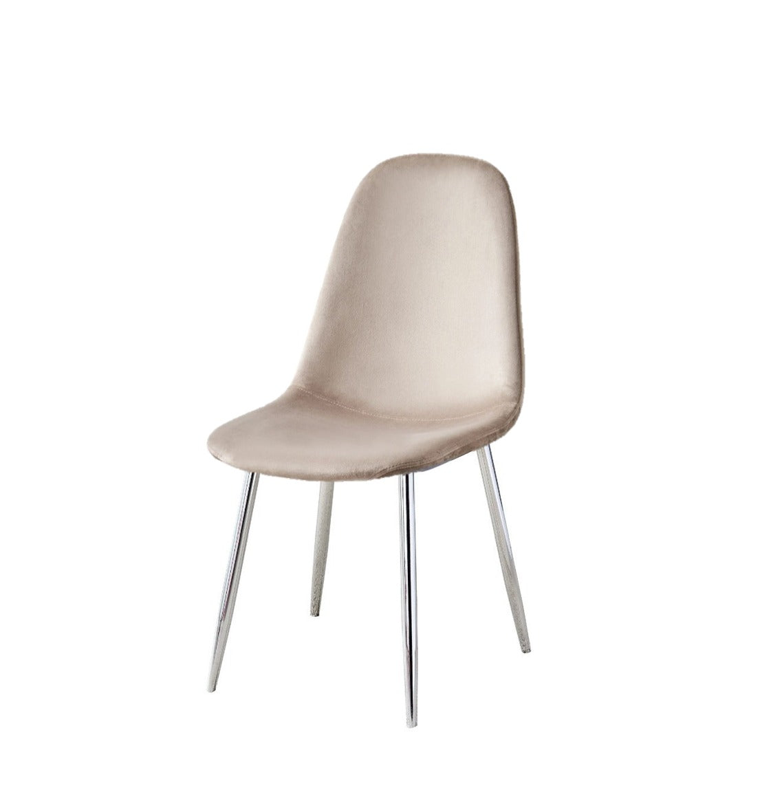 Chaise Scandinave noir pied chrome