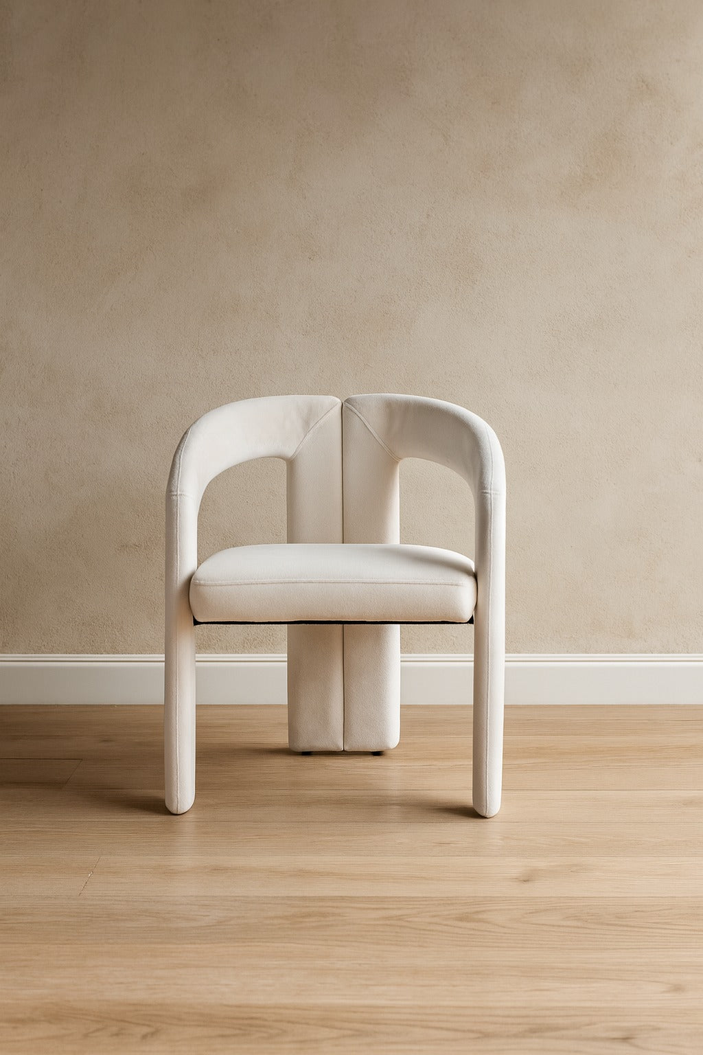 Chaise Onix velours beige