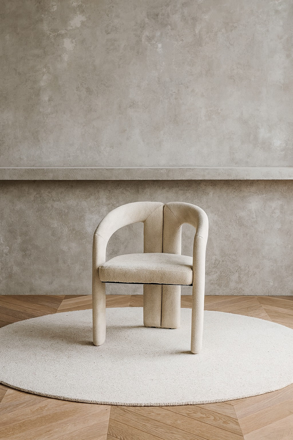Chaise Onix velours beige