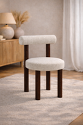 Chaise Irina tissu crémona pied chêne