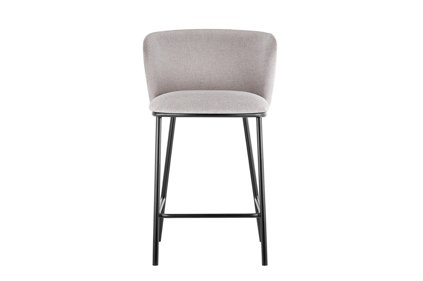 Tabouret de comptoir Arthur Pied Métal noir Tissu