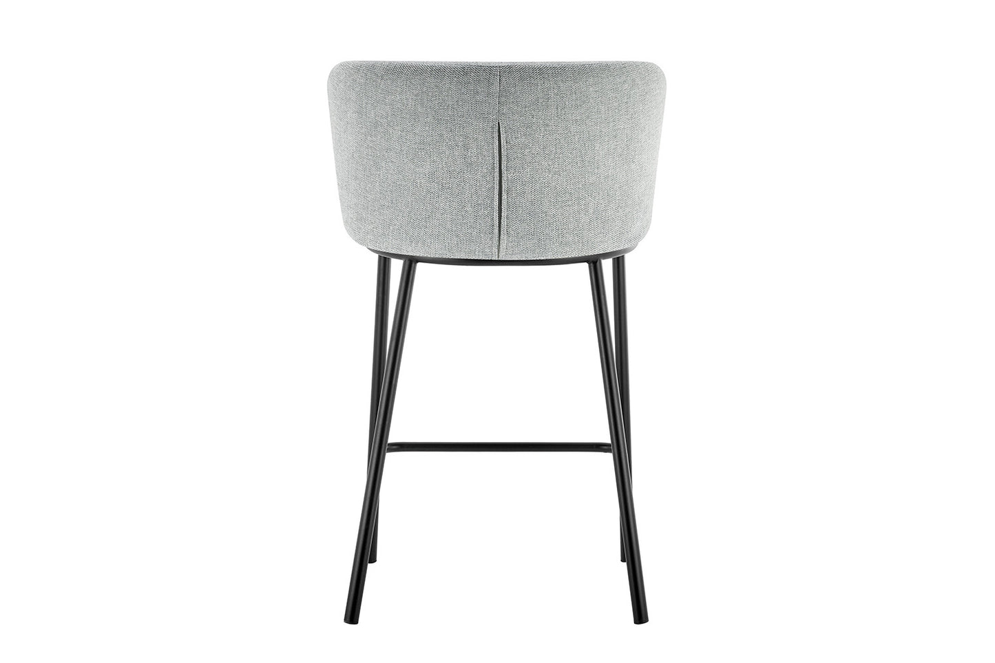 Tabouret de comptoir Arthur Pied Métal noir Tissu
