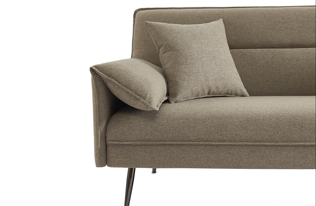 Canapé-Lit Uppsala Tissu Beige clic-clac