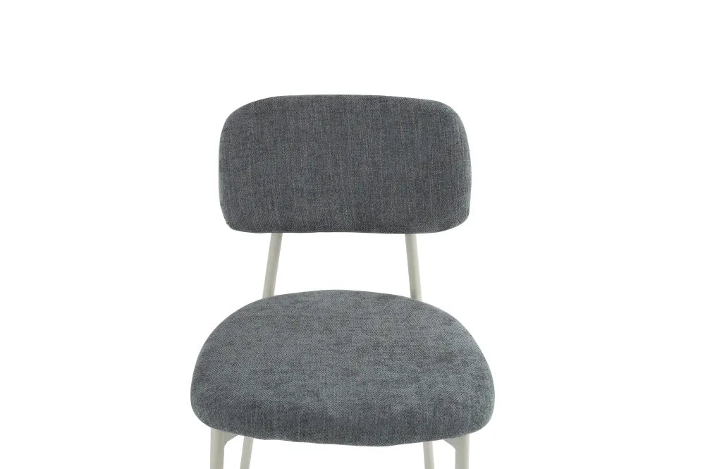 Chaise Azra Pied métal Assise Tissu Heritage