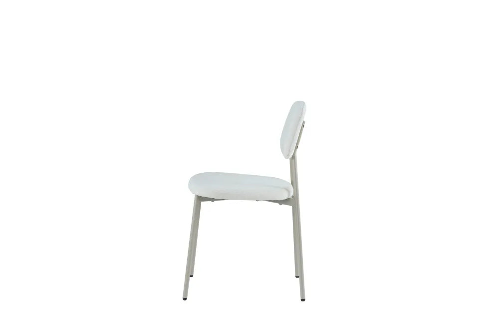 Chaise Azra Pied métal Assise Tissu Heritage