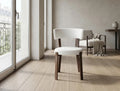Chaise Nordik Pied Effet Noyer Assise Marbella