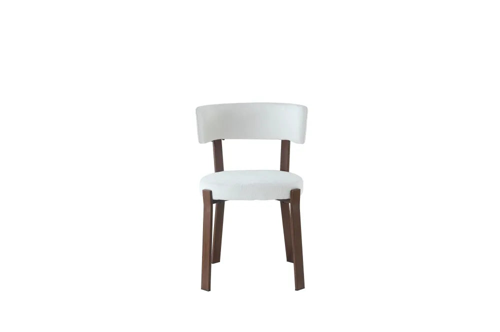 Chaise Nordik Pied Effet Noyer Assise Marbella