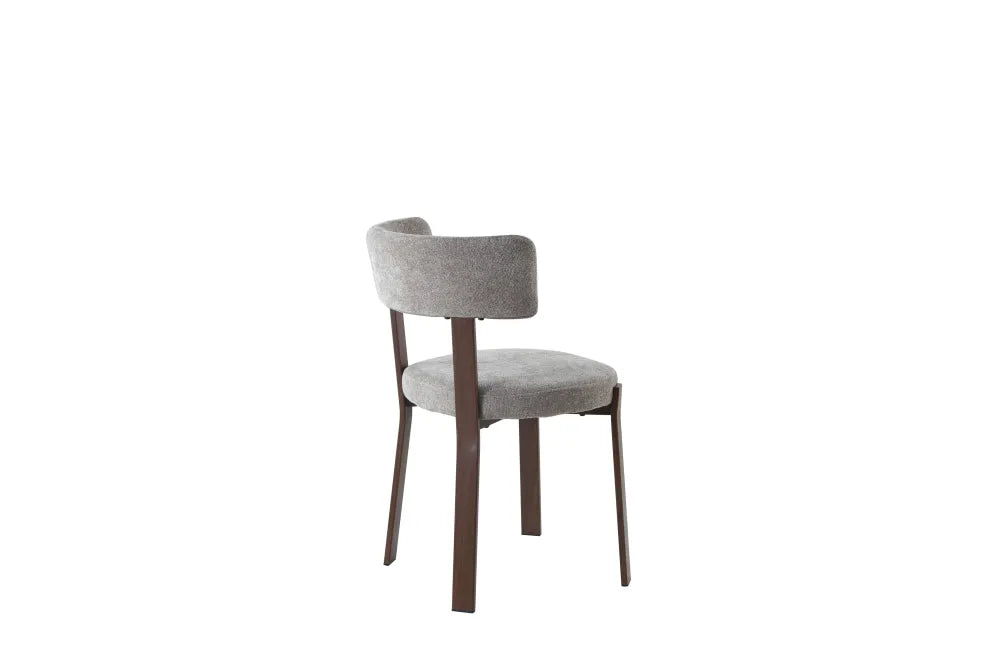 Chaise Nordik Pied Effet Noyer Assise Marbella