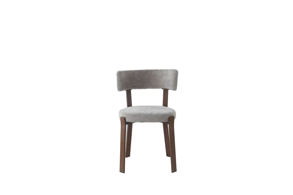 Chaise Nordik Pied Effet Noyer Assise Marbella