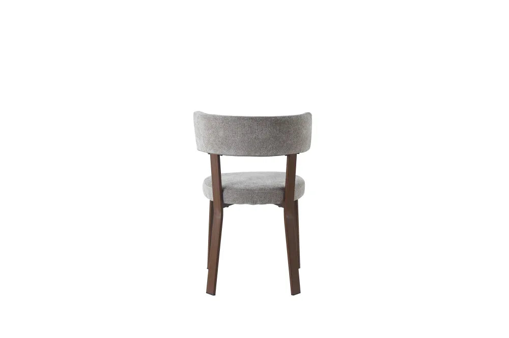 Chaise Nordik Pied Effet Noyer Assise Marbella