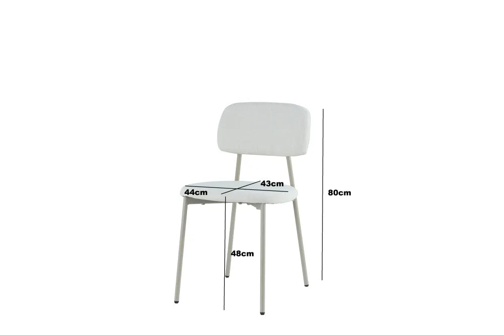Chaise Azra pieds Effet Noyer Assise Tissu Heritage Sable noyer