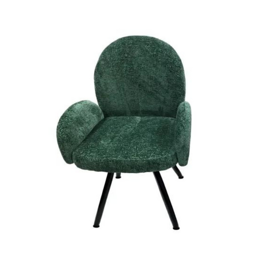 Chaise Mimi Noir Velours Vert